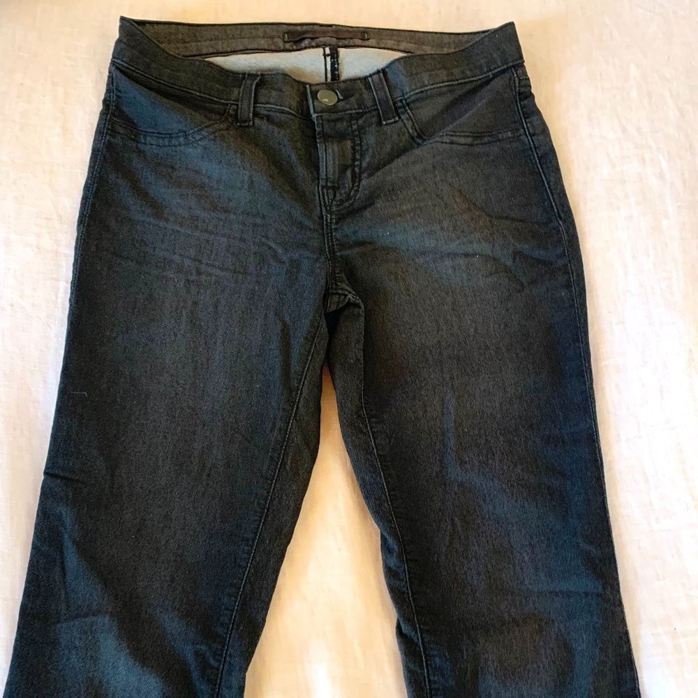 J Brand Jeans Skinny Legging Black Licorice Denim Size 26